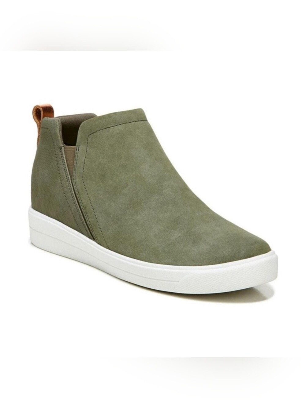 NWOB Ryka Womens Vera Green Suede Slip On Wedge Sneaker Sz 8